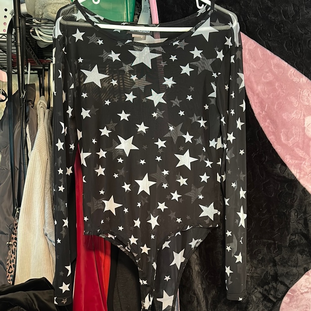 Black and White Star Bodysuit